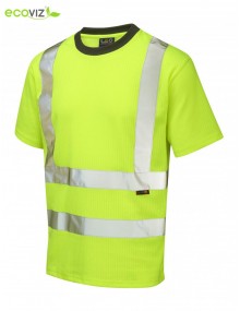 Leo Newport Comfort Polycotton T-Shirt - Yellow Clothing